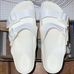 New•Birkenstock- white -eva -Arizona -size 38